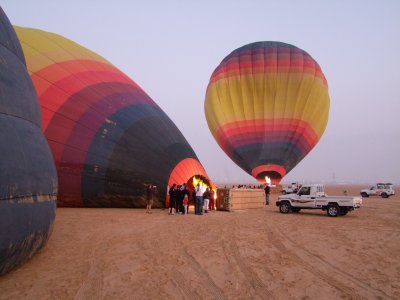 First Balloon getting ready to go