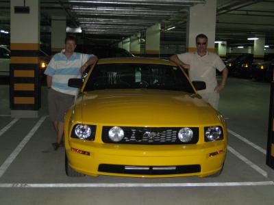1457 9th Mar 06 Yellow Mustang test drive.JPG