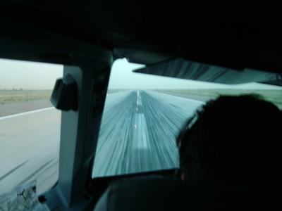 1751 22nd Mar 06 Captain Saleem Chief Pilot landing in Kuwait.JPG