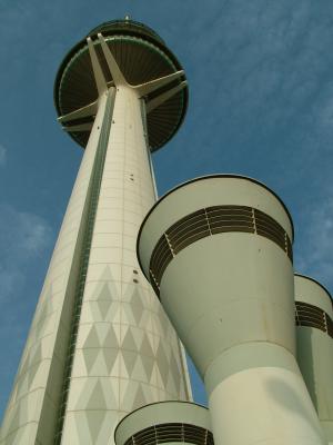 Independence Tower from below Kuwait.JPG