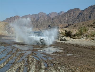 Splashing through Hatta Pools Dubai.JPG