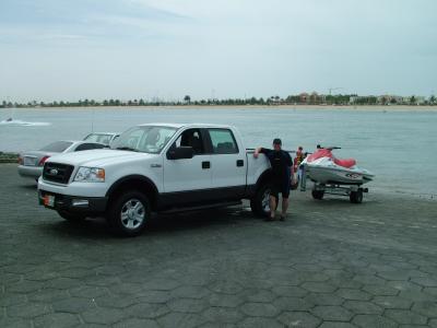 1300 7th April 06 First day with my truck towing my jetski.JPG