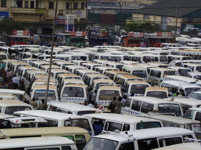 Taxis Cramped Kampala Uganda