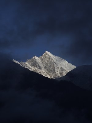 Snow Capped mountain view from Lukla Nepal.JPG