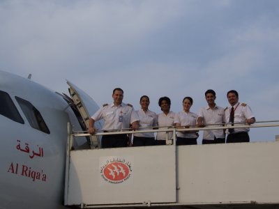 1621 15th November 07 Captain Trevor and crew operating Air Arabia ABC to Mumbai.JPG