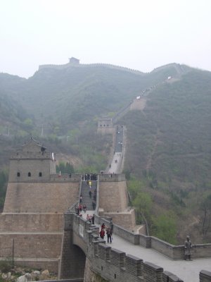 Climbing the Great Wall of China.JPG