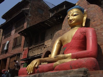 Buddha Statue Monkey Temple Kathmandu Nepal.JPG