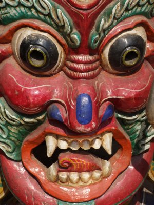 Mask Monkey Temple Kathmandu Nepal.JPG