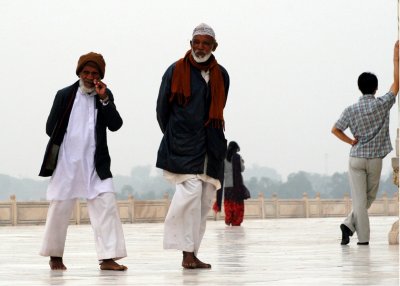 Old men at the Taj