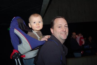 Liam's first time on our annual New Year's Day Aquarium trip