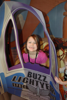 Rory Waiting to meet Buzz and Woody