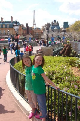 Posing on the way to France