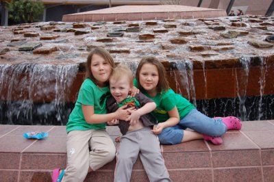 trying for a cute pose with all 3