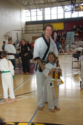 Third Place in Jiujitsu!  John was more excited then anyone else