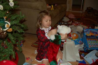 Reagan and her stocking