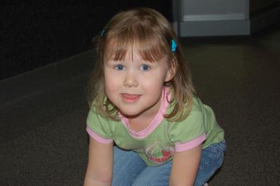Reagan leaping through the frog exhibit