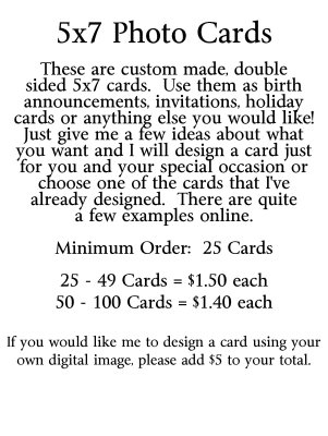 5x7 Photo Cards
