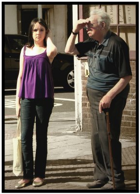 Look grandad somebodys taking our picture.Tooting S. London.jpg