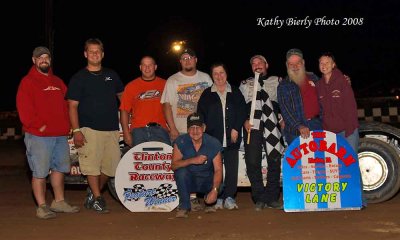 Late model winner Waylon Wagner