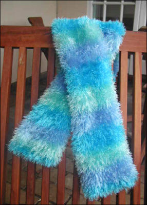 Funky Fur scarf, March 2006