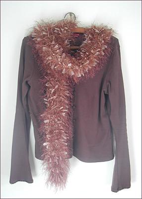 'Feather boa' scarf, March 2006