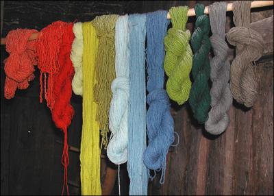 Wool in the weaving house