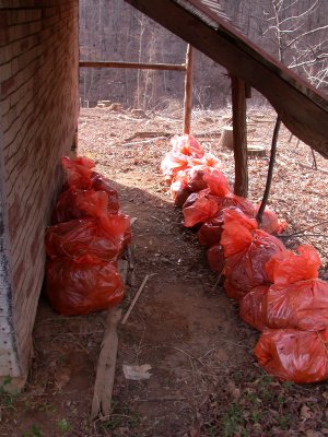 45 bags of trash in the end