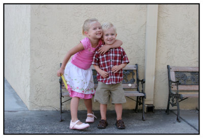 Joshua's First Day and Year of Preschool and Emily's First Day