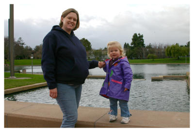 Walking with mommy