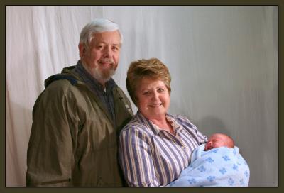 Grandma Jayne and Grandpa Bill with Joshua