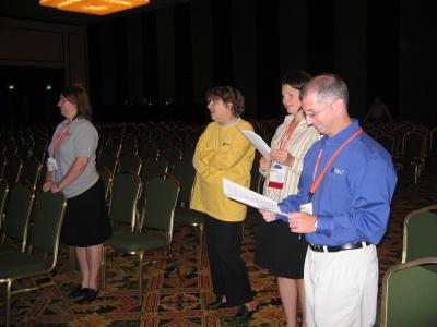 Skit Rehearsal Collin,Burke,Sandison,Philpott