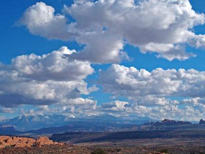 La Sal Mountains from Arches