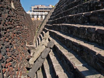 Excavated temple steps