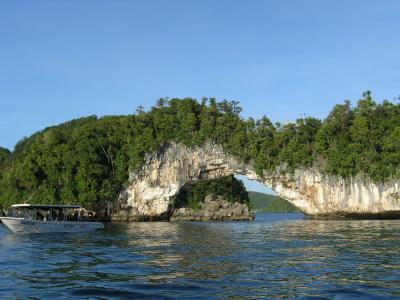 Famous bridge in Palau