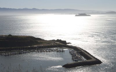 Alcatraz and Sausalito Harbor