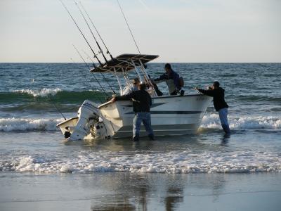 Beached Fishing Boat