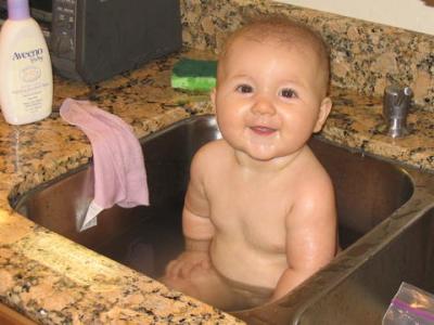 Lauren Taking A Bath