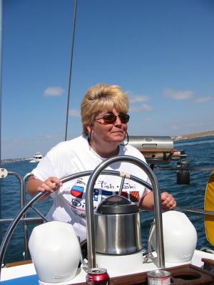 Donna At The Helm.