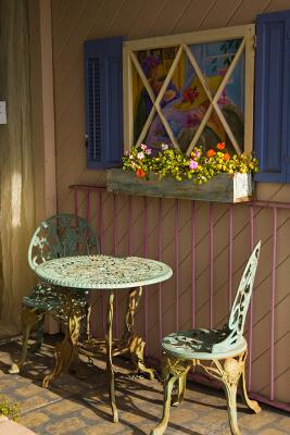 Sidewalk Cafe In The Early Morning Light