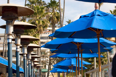 Heaters & Umbrellas On The San Clemente Pier