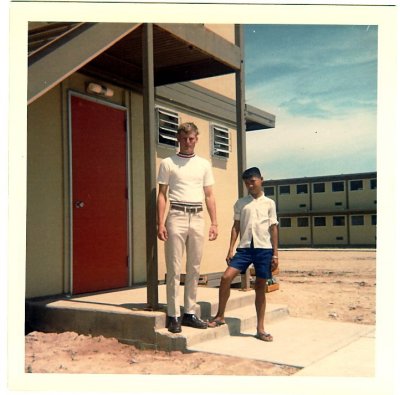 47-David and Thai boy named Dang that we more or less adopted.  He stayed in barracks and sold pepsi