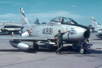 RTAF F-86 and Tolbert at Takhli