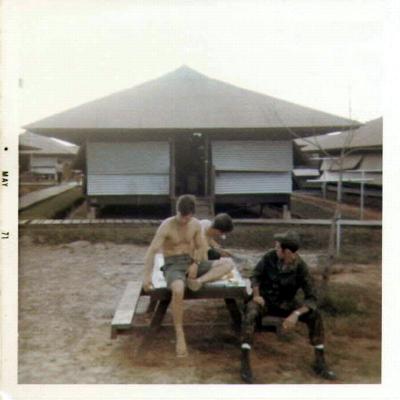 3 guys on a picnic table, _2 Udorn 71