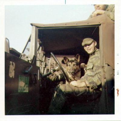 man & dog in truck, Udorn 71