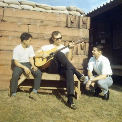 Gene Fret, center, with Bill Barragar on the right.  (1968-1969)