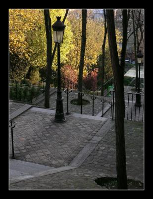 Lampadaire and Stairs - Paris