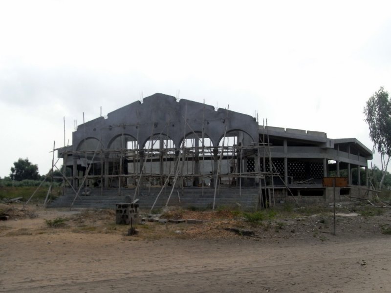 leglise en travaux