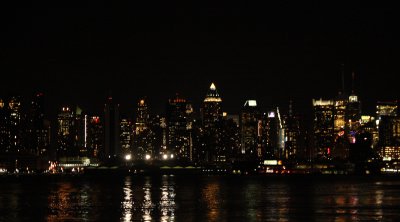 NYC skyline from ferry to NJ