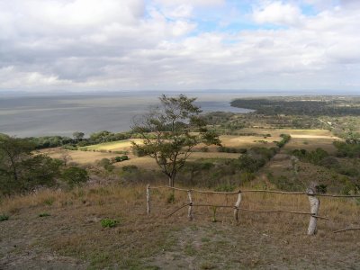 ...there's an overview of the area and the west coast of Ometepe