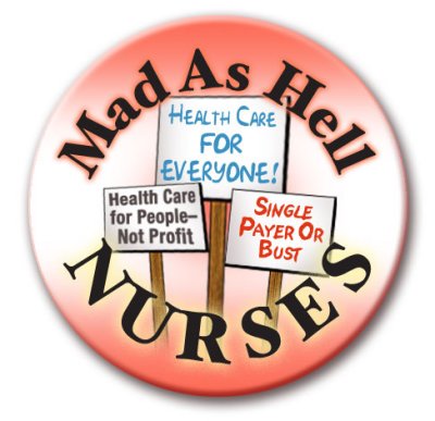 Mad As Hel Nurses Button